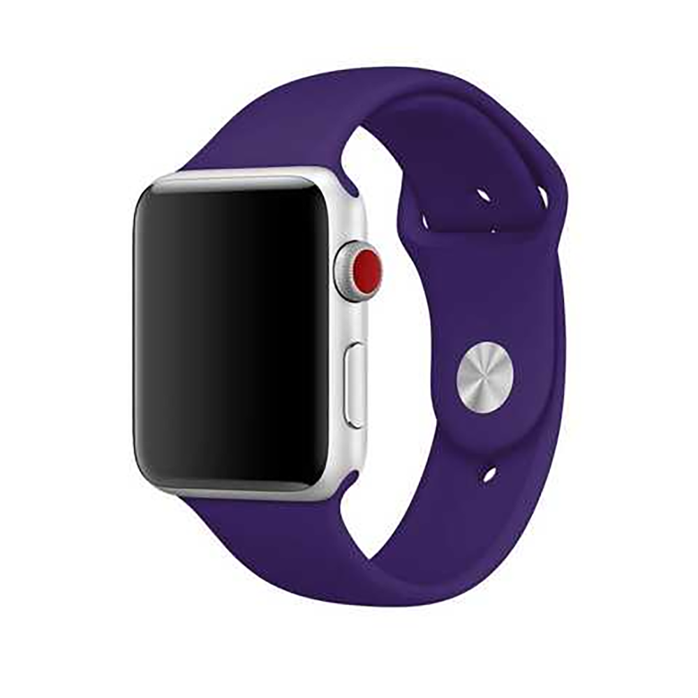 Силіконовий Ремінець для Apple Watch Sport Band 42/44mm (S/M & M/L) - (Фіолетовий / Ultra Violet)