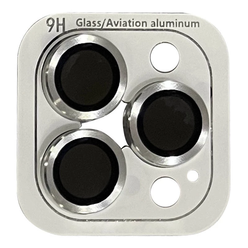 Захисне скло Metal Classic на камеру для iPhone 15 Pro/15 Pro Max (Срібний / Silver)
