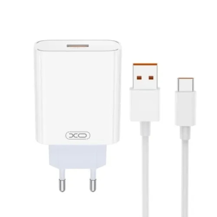МЗП GaN XO L164 120W/1 USB-A + Type-C White