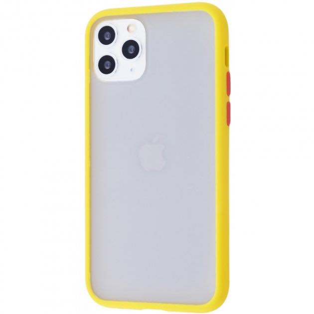 Чохол Shadow Matte Case (PC+TPU) for iPhone 11 Pro Max - (жовтий)