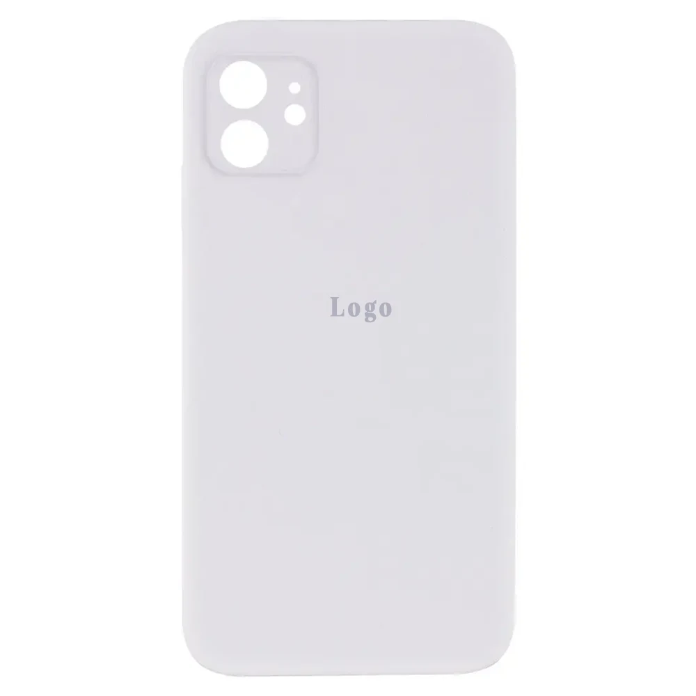 Чохол Silicone Case Square Full Camera Protective (AA) для Apple iPhone 11 (Білий/White)