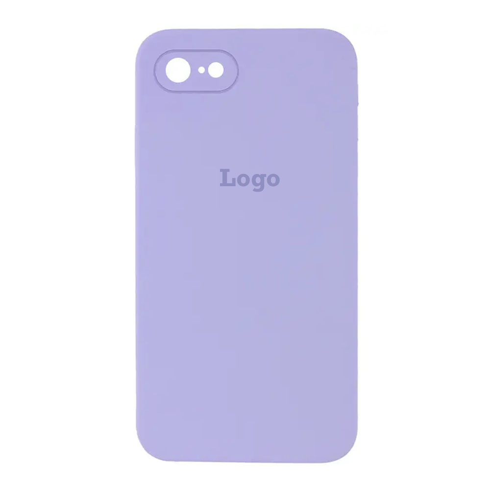 Чохол Silicone Case Square Full Camera Protective (AA) для Apple iPhone 6/6S (бузковий)