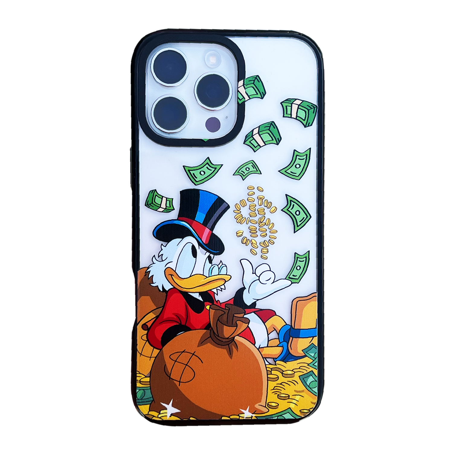 Чохол MaiKai Magnetic Clear Art Series для iPhone 11 Pro Max (Dollar Duck)