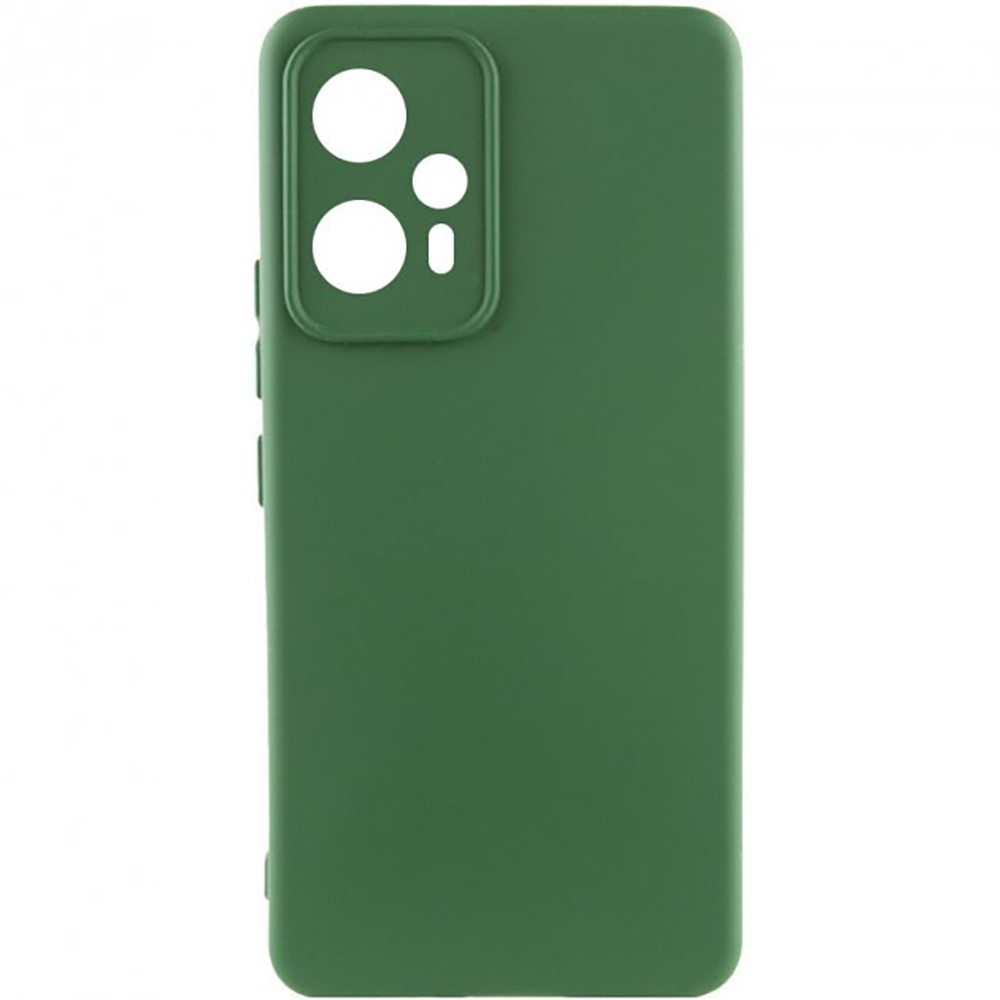 Чохол Silicone Cover Lakshmi Full Camera (A) для Xiaomi Poco F5/Note 12 Turbo (Зелений/Dark Green)