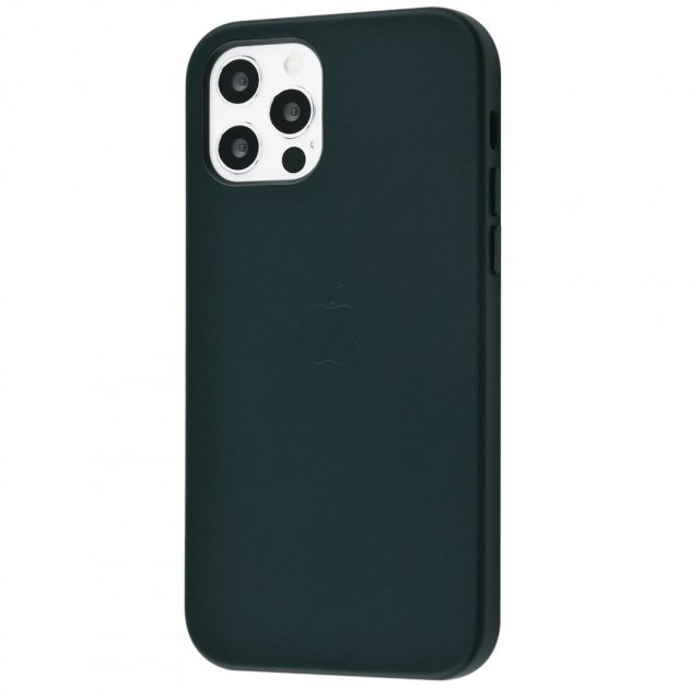 Чохол Leather Case with MagSafe для iPhone 12/12 Pro (forest green)