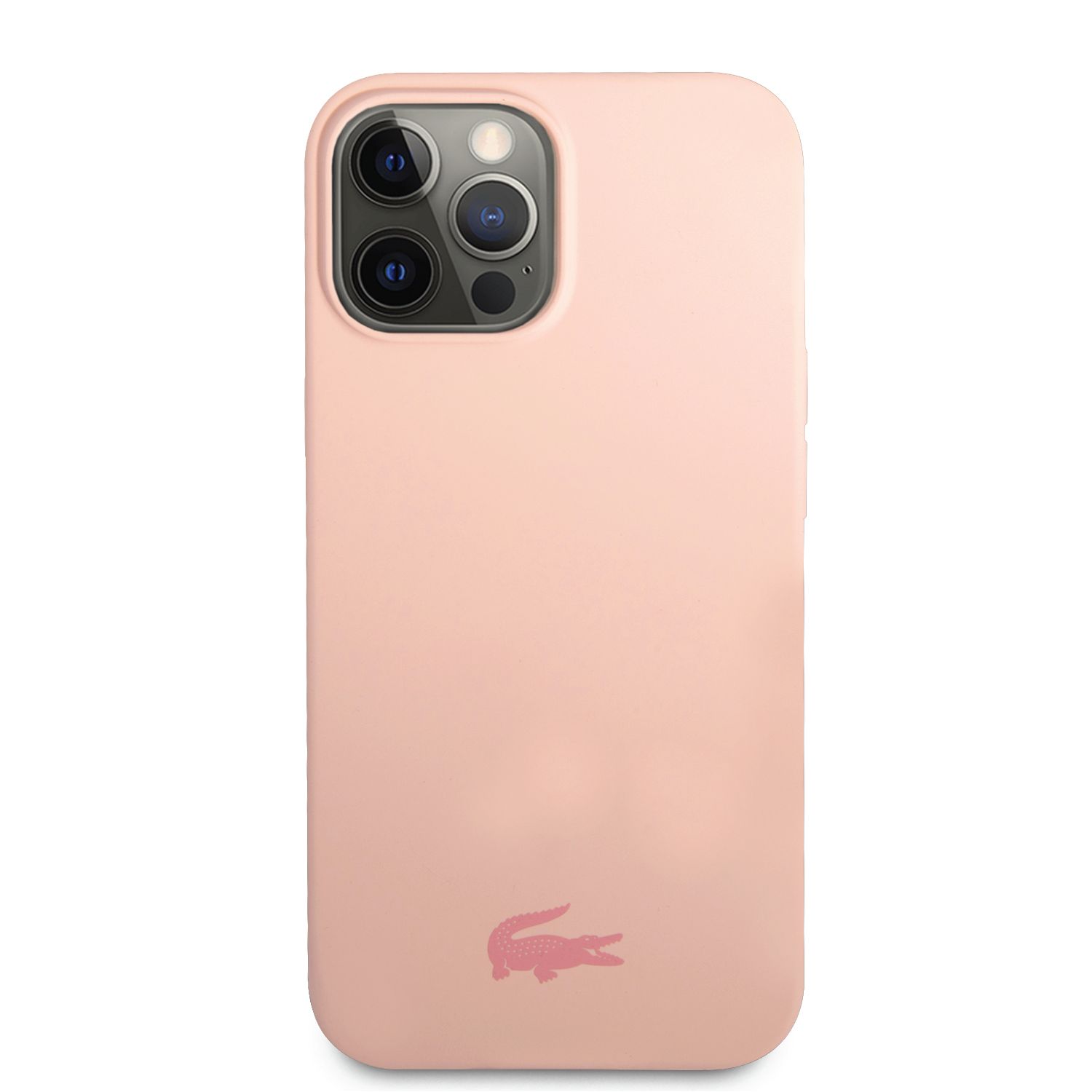 Чохол Lacoste HC Liquid Silicone & Microfiber Glossy Printing Logo Case For iPhone 14 Pro Max Pink