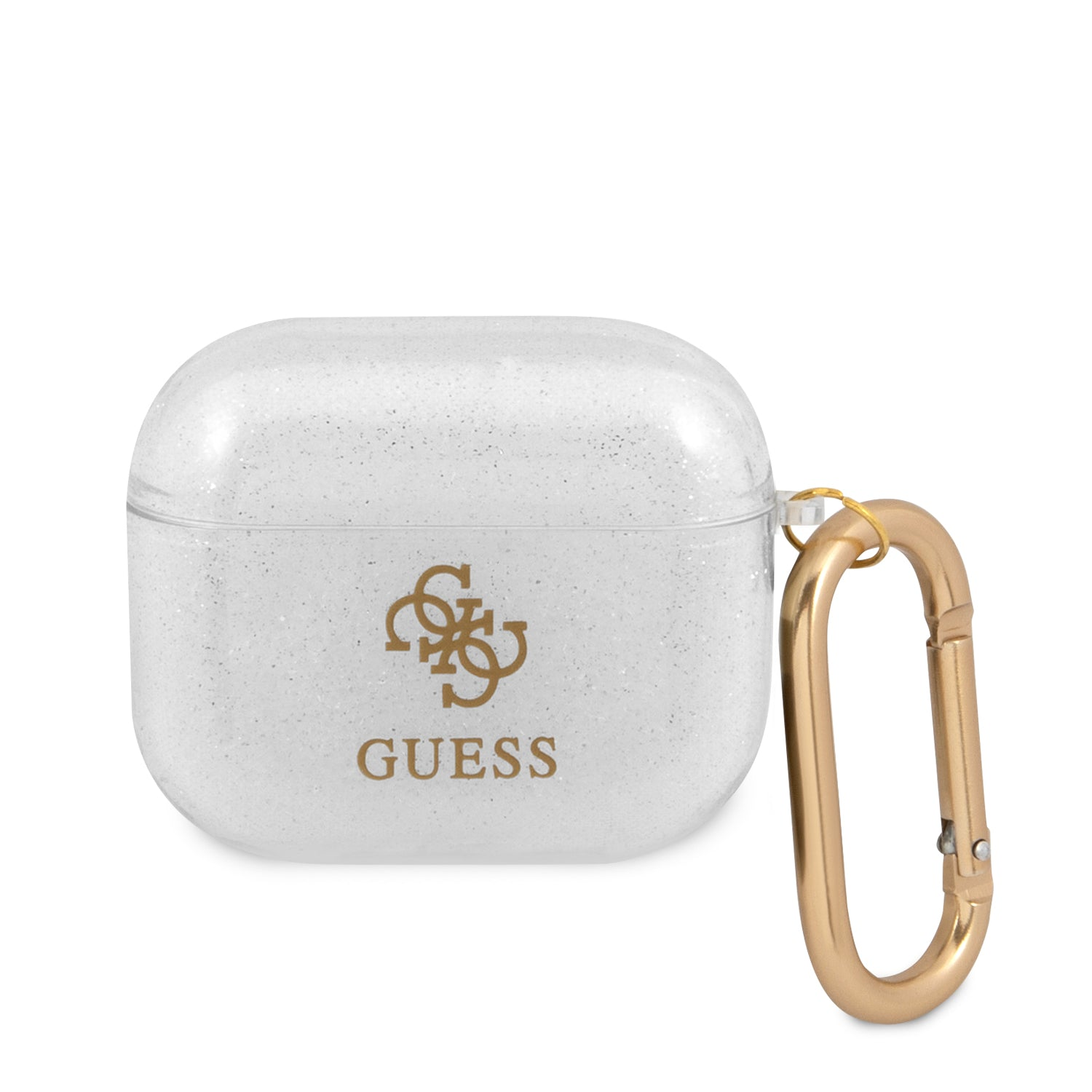 Чохол Guess TPU Colored Glitter Case for Airpods 3 Transparent