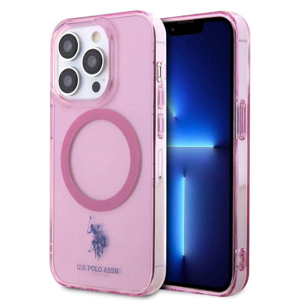 Чохол U.S.Polo Assn. Magsafe DH Hard Case for iPhone 14 Pro Max Pink