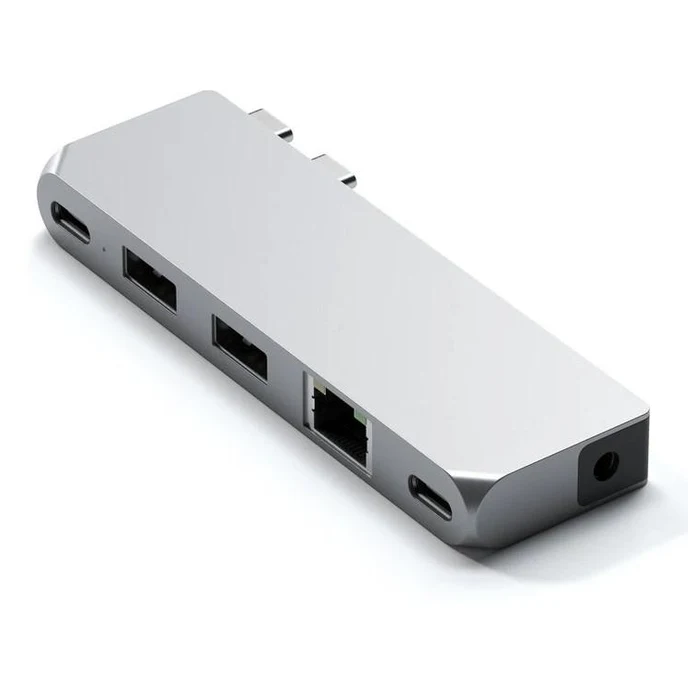 Хаб Satechi Aluminum USB-C Pro Hub Mini Adapter Silver (ST-UCPHMIS)