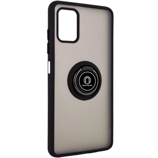 Чохол TPU + PC Deen ColorEdgingRing for Magnet для Samsung Galaxy M51 - Black