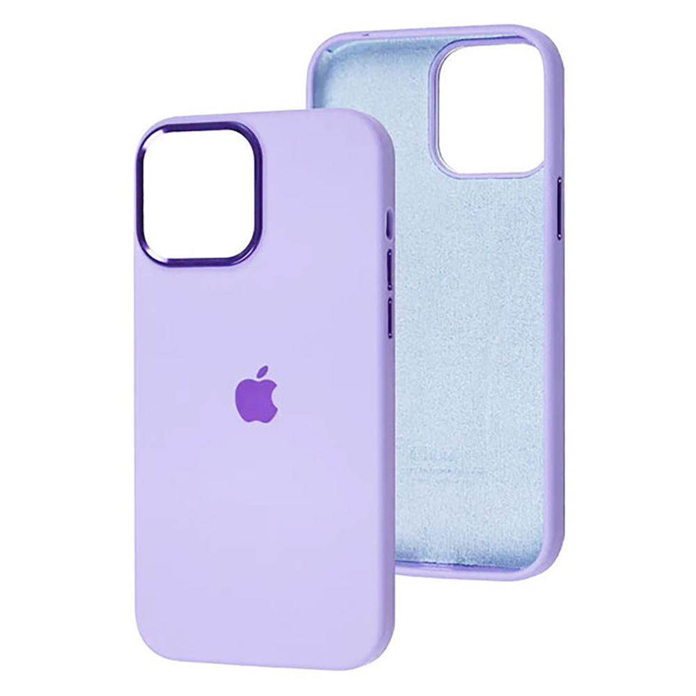 Чохол Silicone Case Metal Buttons (AA) для Apple iPhone 14 Pro Max (6.7