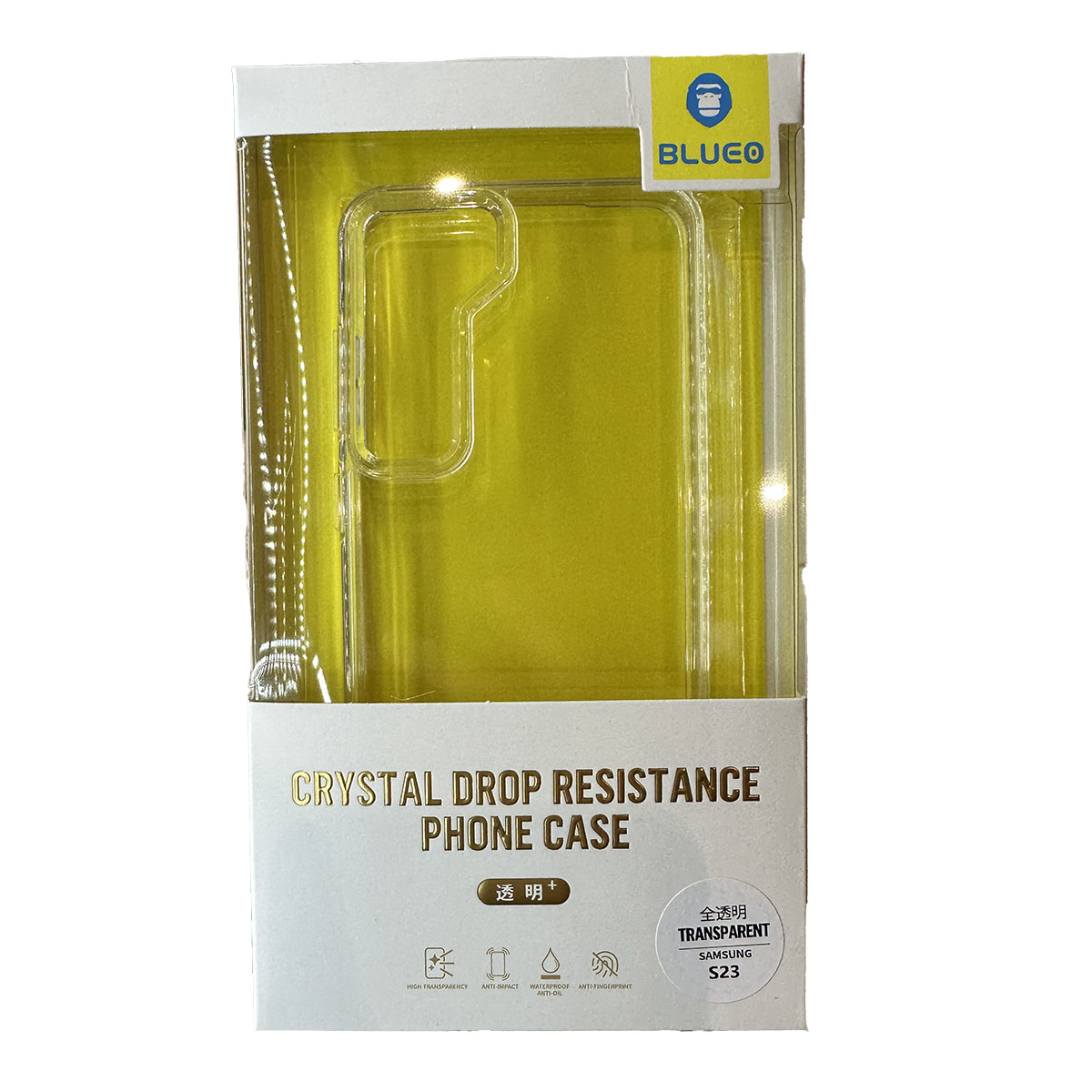 Чохол Type Gorilla Crystal+ Drop Resistance Case для Samsung S23 (прозорий)