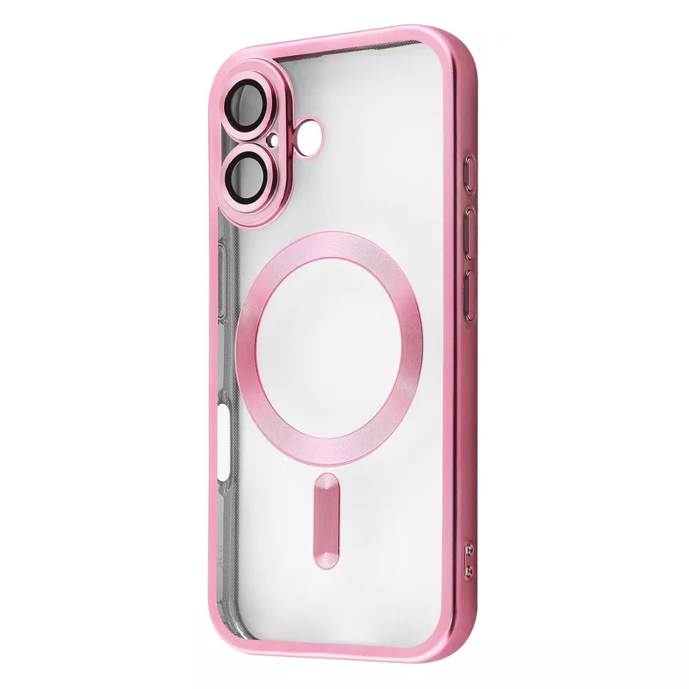 Чохол Metal Matte Case with Magnetic Ring iPhone 15 Pro Max (рожевий)