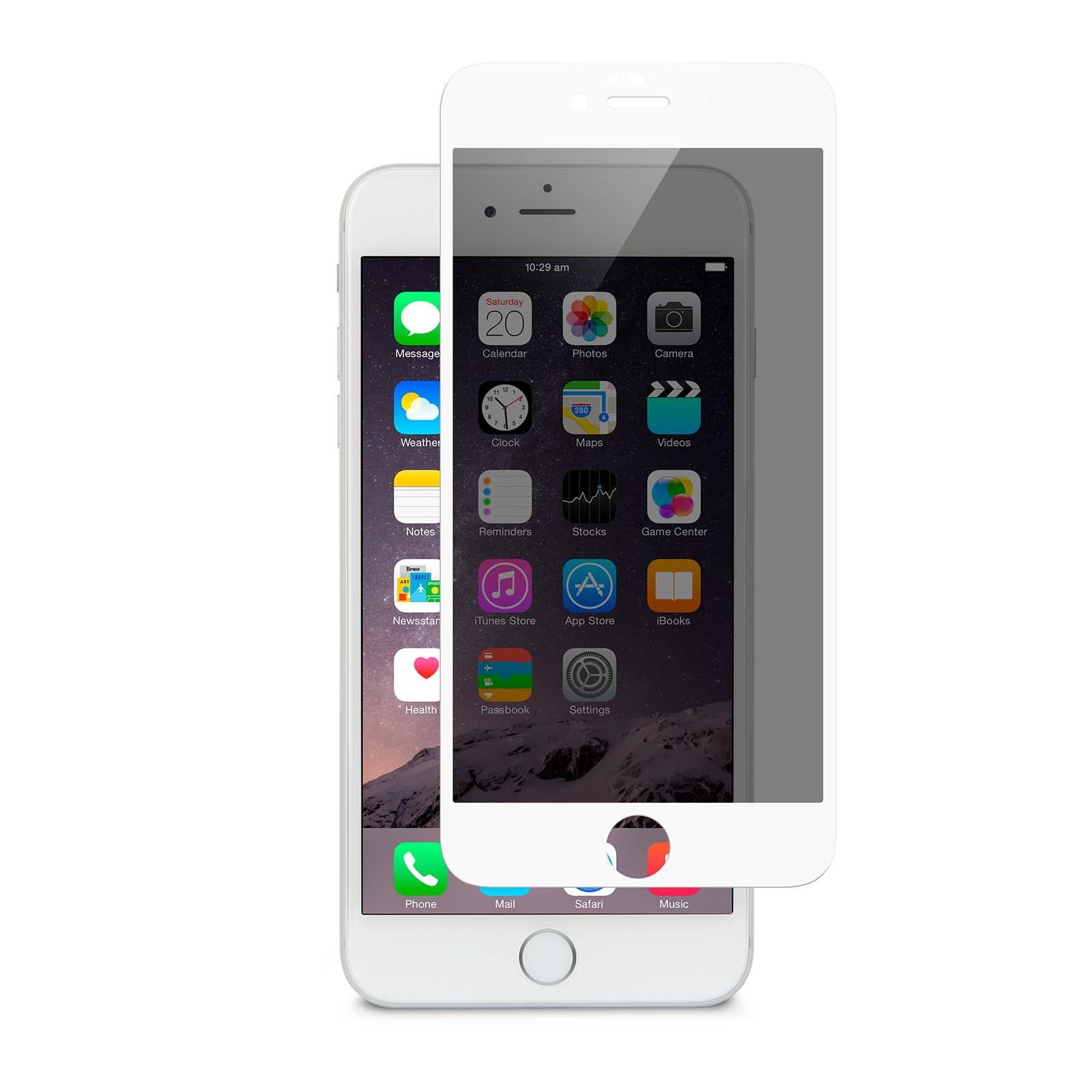 Захисне Скло 9K AG Matte Apple iPhone 6/6s - White