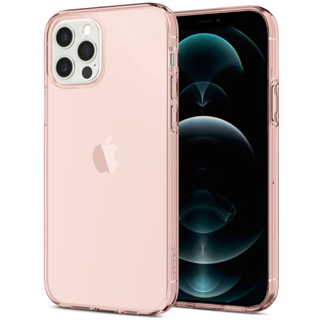 Чохол Spigen для Apple iPhone 12 / 12 Pro Crystal Flex, Rose Crystal