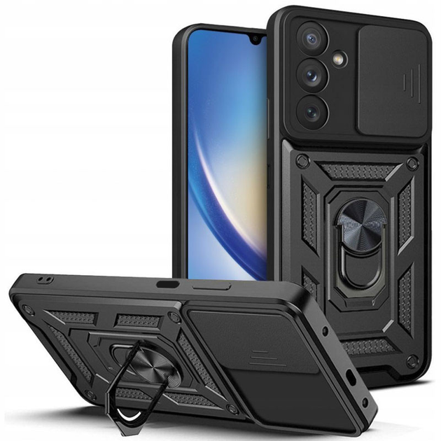 Ударостійкий чохол Camshield Serge Ring для Samsung Galaxy A05s (Чорний)