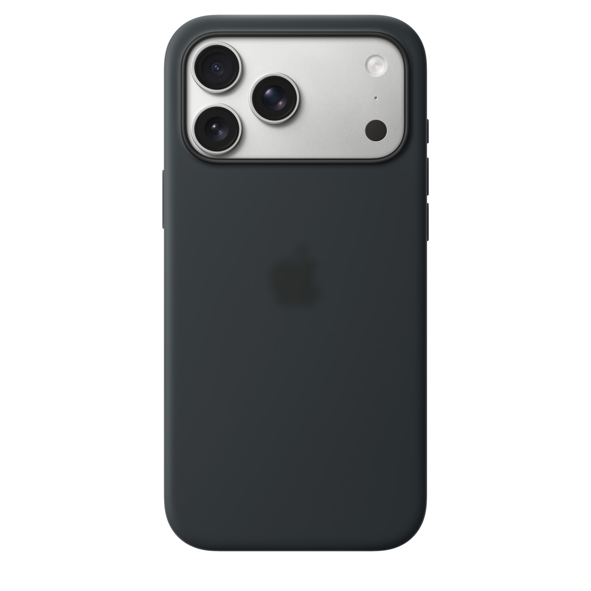 Чохол Silicone Case with Button, Animation & MagSafe iPhone 17 Pro Max (1:1 original), Black