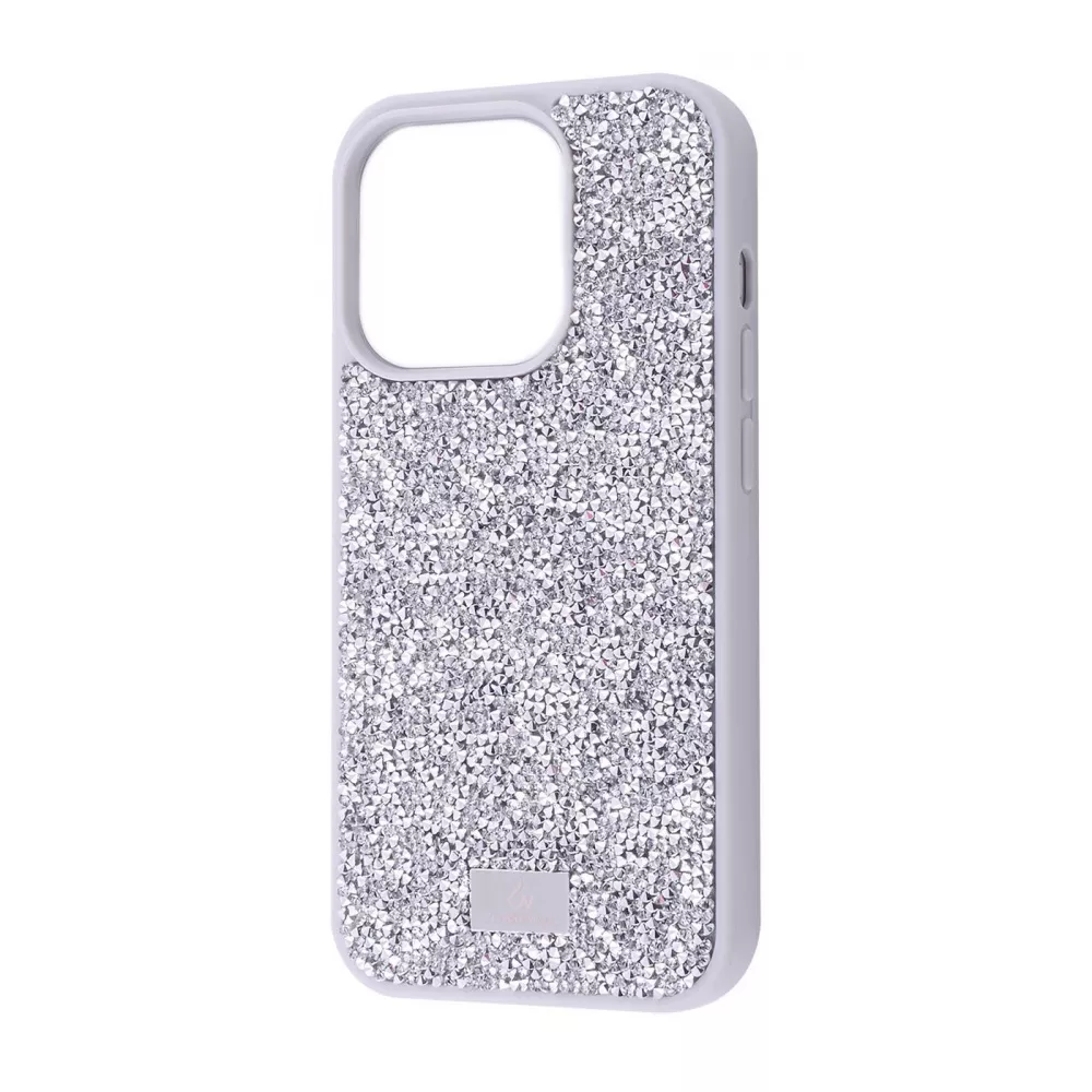 Чохол Bling World Rock Diamond (TPU) iPhone 14 Pro (білий титан)