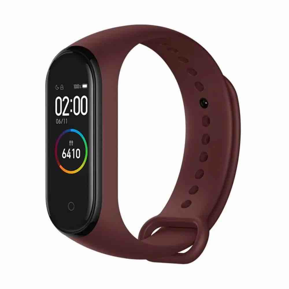 Ремінець Silicone New Mi Band 3/4 (бордовий)