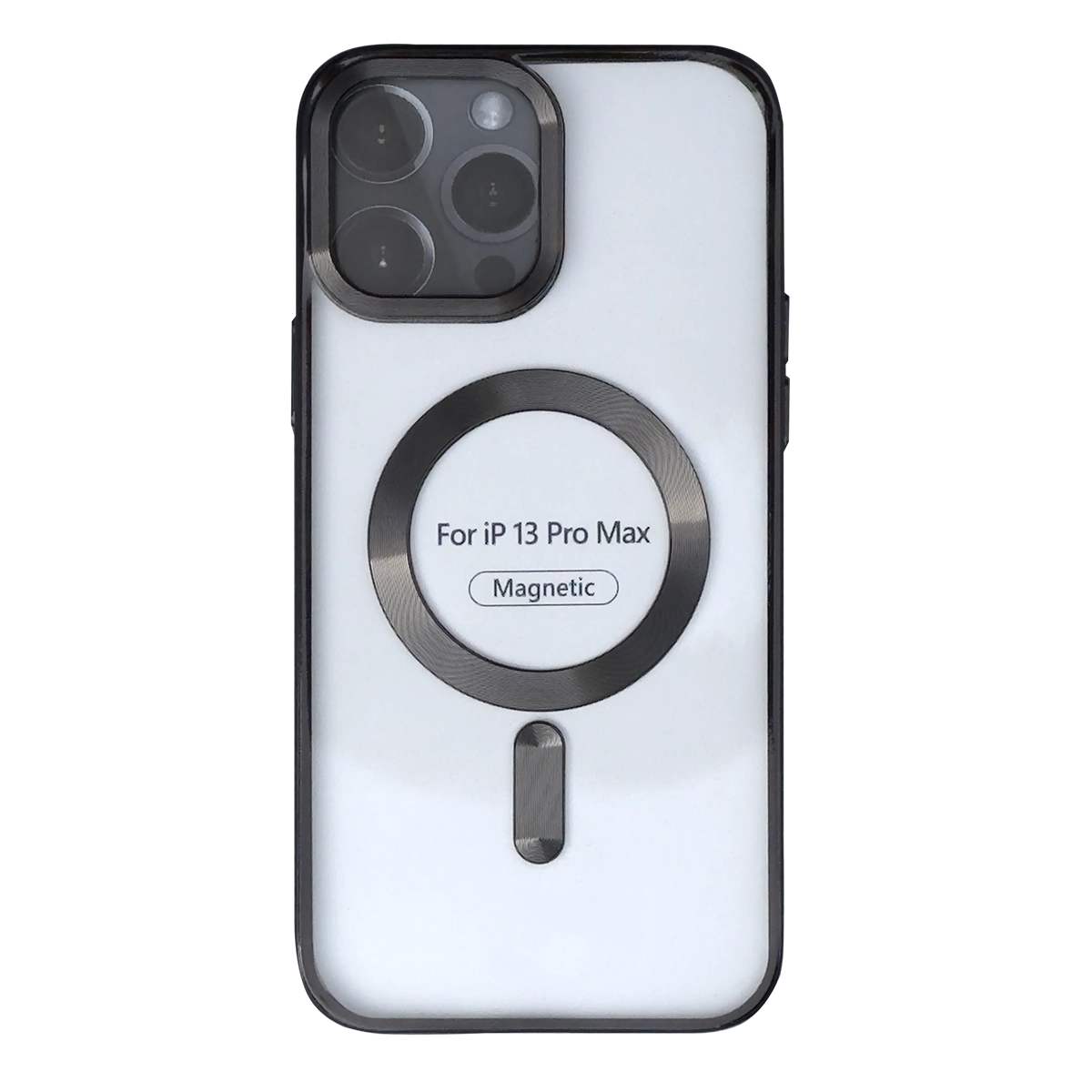 Чохол Metal Spraying Magnetic Case iPhone 13 Pro Max (Black)