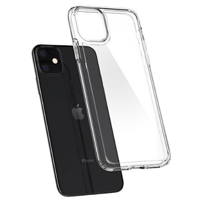 Чохол бампер Spigen Liquid Crystal для Apple iPhone 11 Pro Max Crystal Clear (Прозорий)