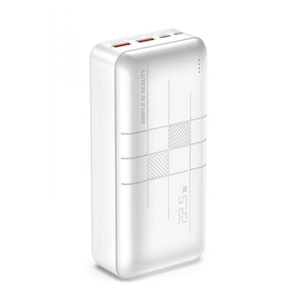 ПБ XO PR189 PD20W+USB QC22.5W 30000 mAh White