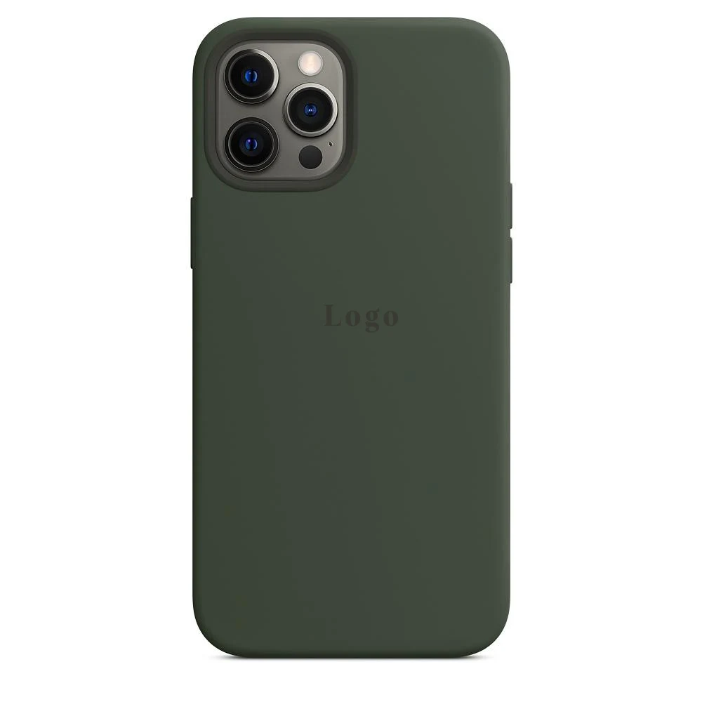 Чохол Silicone Case with MagSafe для iPhone 12 Pro Max - Cyrpus Green