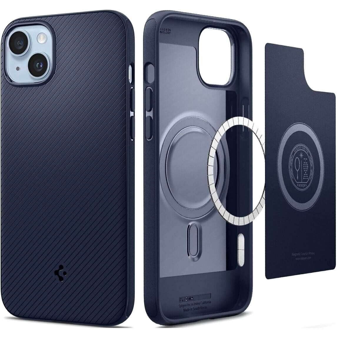 Чохол Spigen для Apple iPhone 14 Mag Armor MagFit, Navy Blue