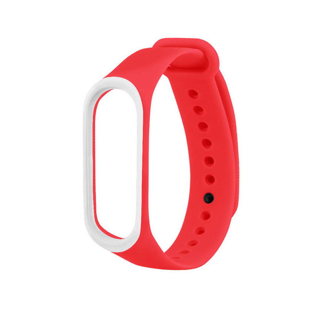 Силіконовий ремінець для Xiaomi Mi Band 2 - Red/White