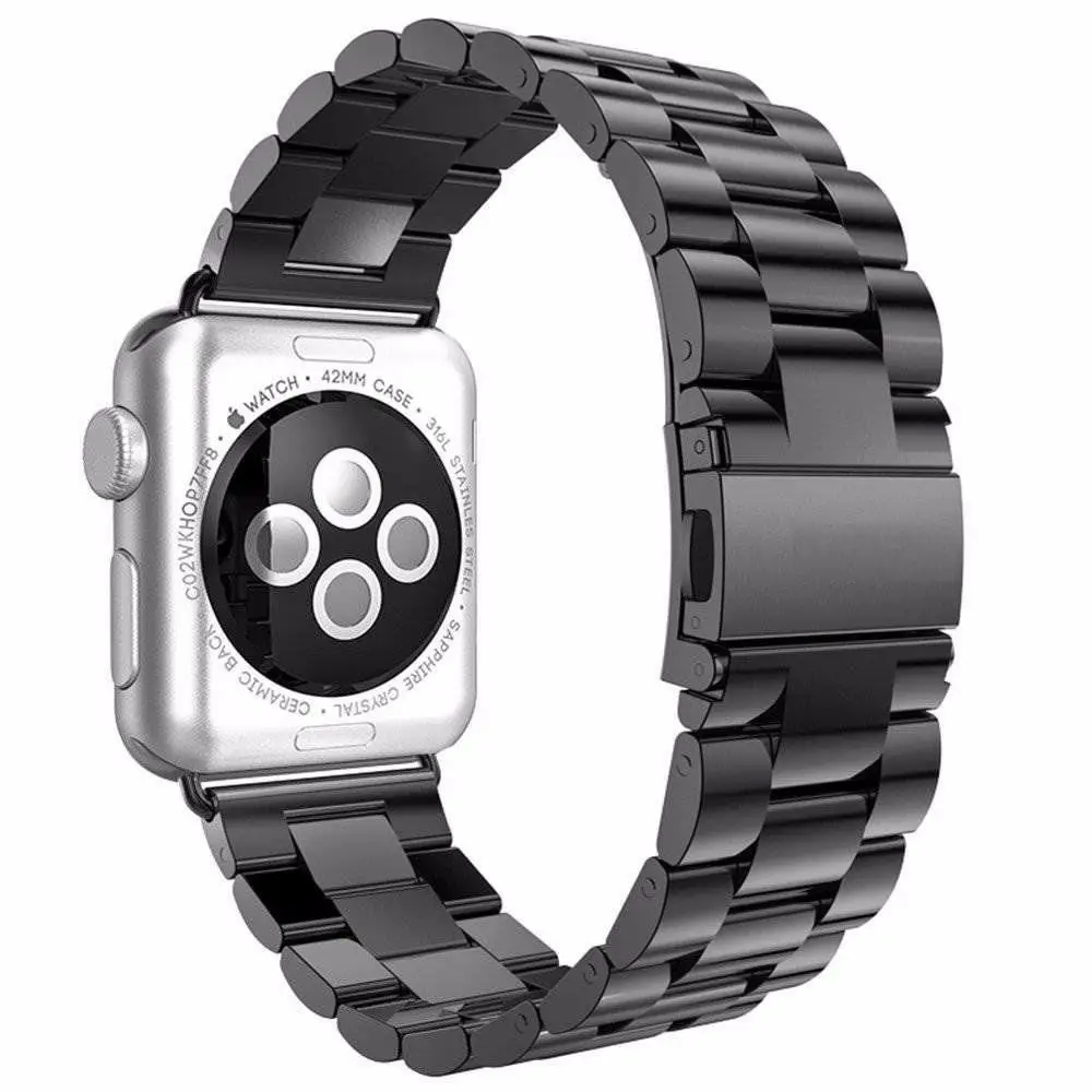 Ремінець металевий Bead Metal Apple Watch 42/44/45mm (Black)