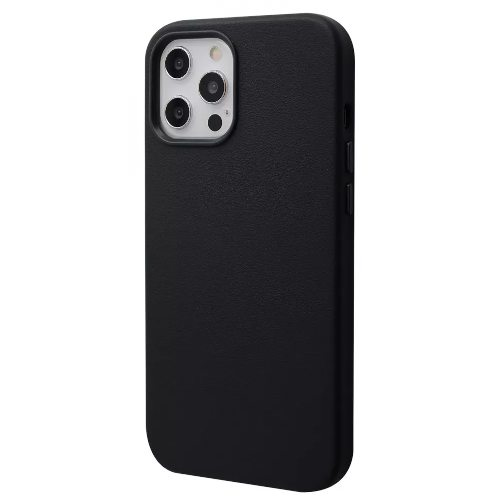 Чохол WAVE Premium Leather Edition Case with Magnetic Ring iPhone 12 Pro Max (чорний)