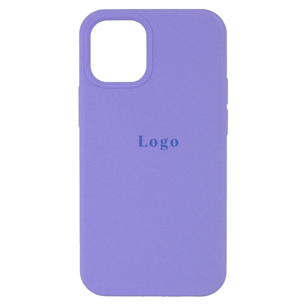 Чохол Silicone Case Full Protective (AA) iPhone 14 (Light Purple)