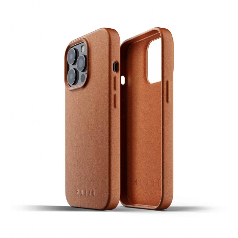 Чохол шкіряний MUJJO для iPhone 13 Pro Full Leather, Tan