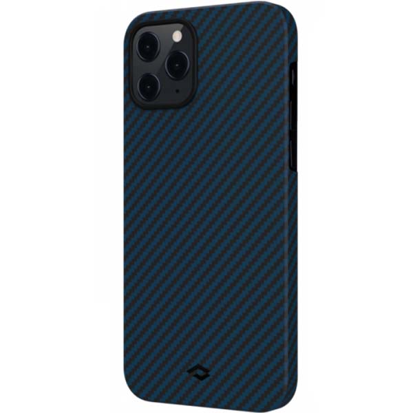 Чохол-накладка Pitaka MagEz Case Twill Black/Blue for IPhone 12 Pro Max