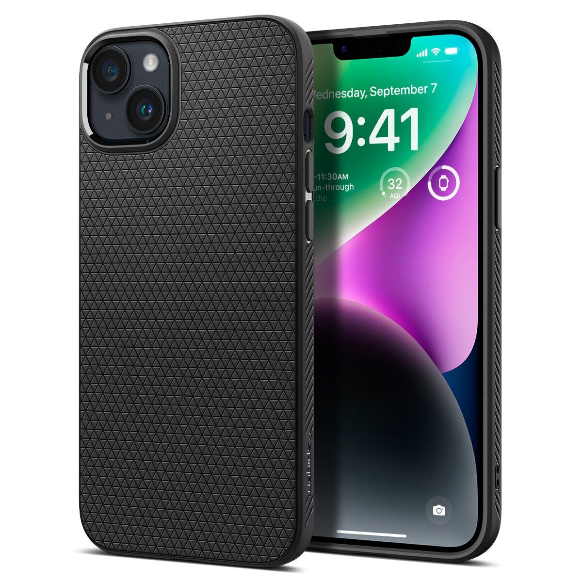 Чохол Spigen для Apple iPhone 14 Liquid Air, Matte Black