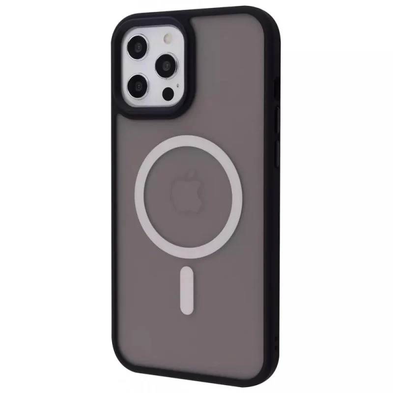 Чохол MaiKai Matte Colorful Case для iPhone 12/12 Pro (Чорний)
