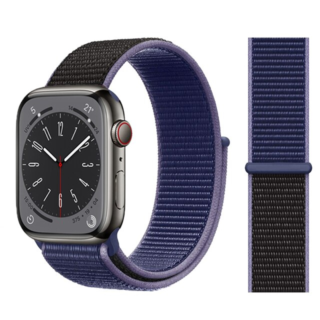 Ремінець Nylon для Apple Watch 38/40/41mm - New Midnight Blue