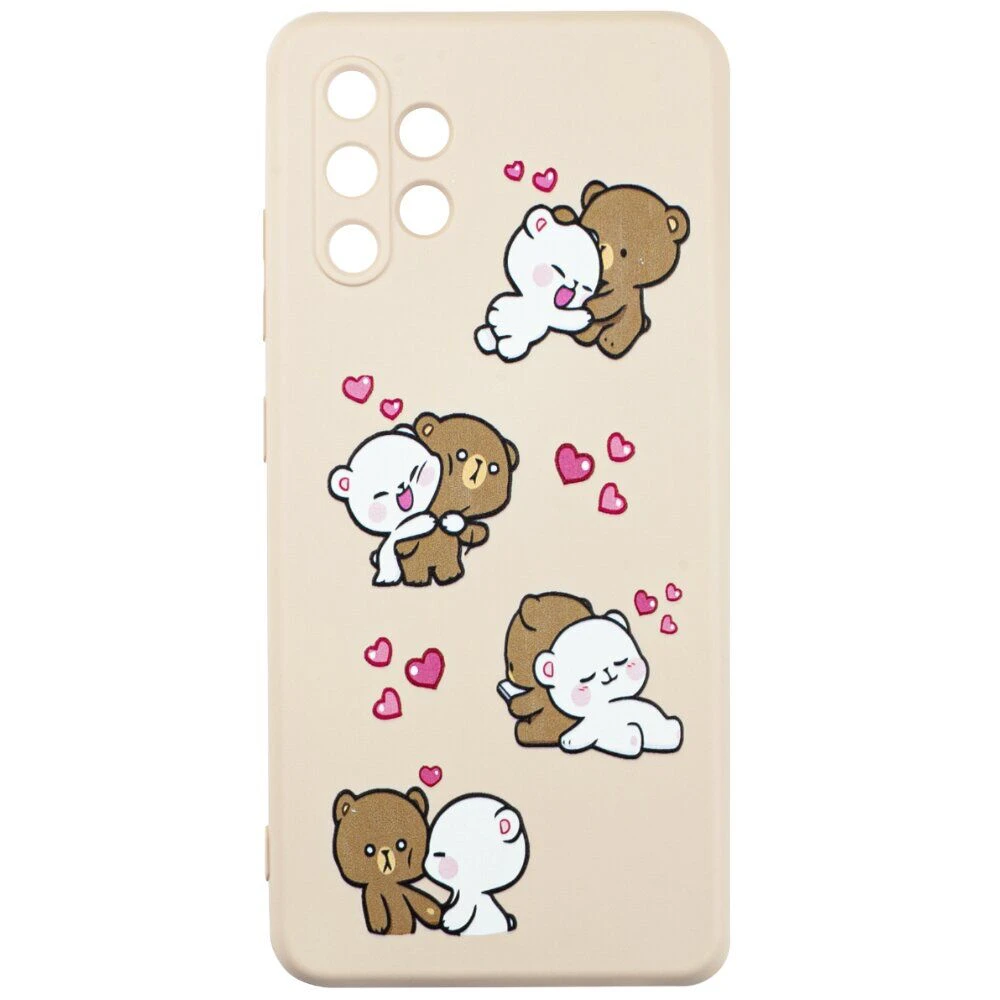 Чохол MiaMi Cartoon for Samsung A325 (A32-2021) Pink Sand Bears