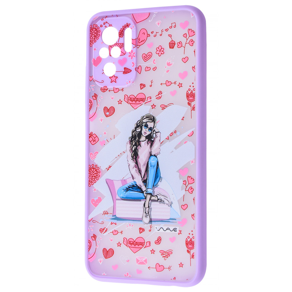 Чохол WAVE Cartoon Case(PC+TPU) for Xiaomi Redmi Note 10/Note 10S (heart oveload)