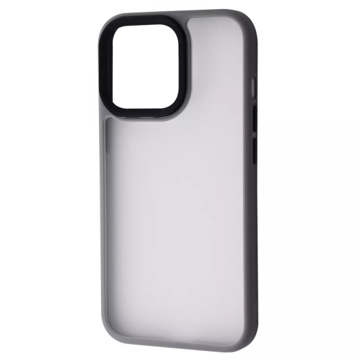 Чохол Shadow Matte Metal Buttons iPhone 13 (gray)