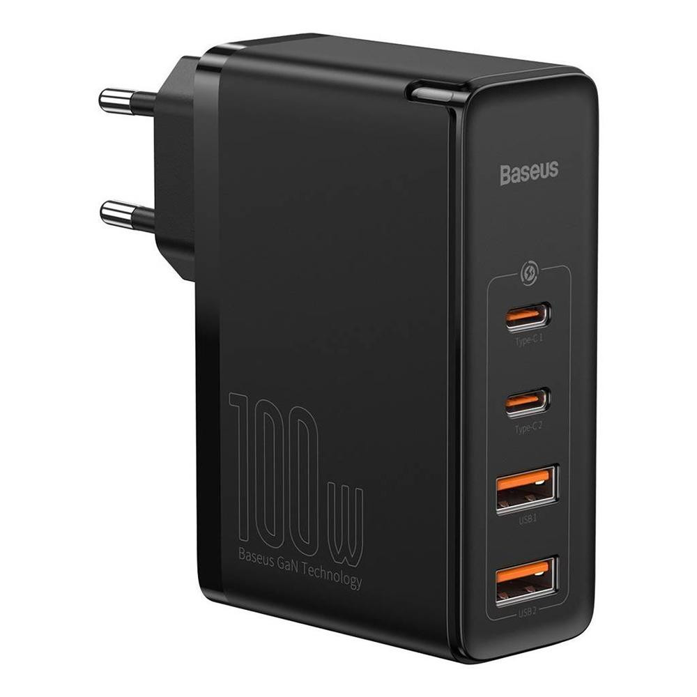 МЗП Baseus GaN2 Pro Quick Charger 100W (2Type-C + 2USB) (чорний)