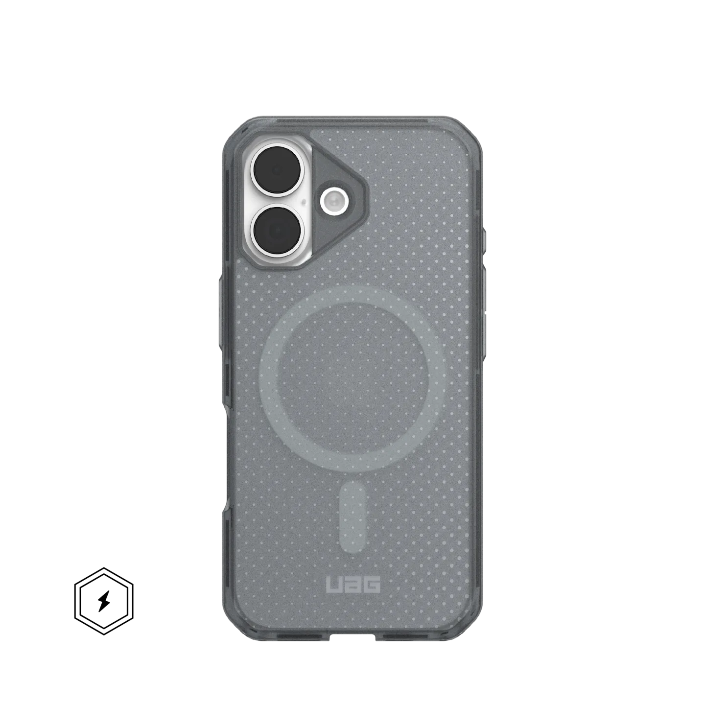 Чохол UAG для iPhone 17, Dot MagSafe, Ash