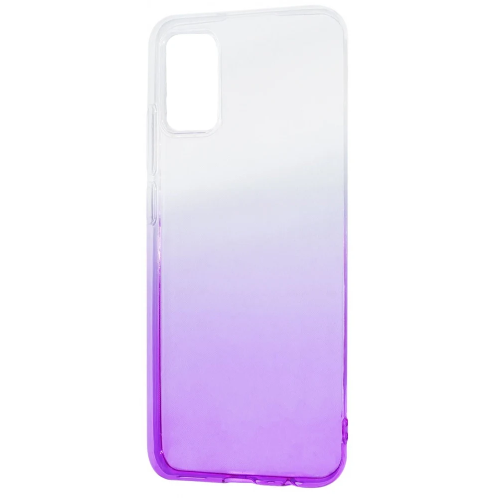 Чохол силіконовий Gradient 0.5mm для Samsung A21s White Purple