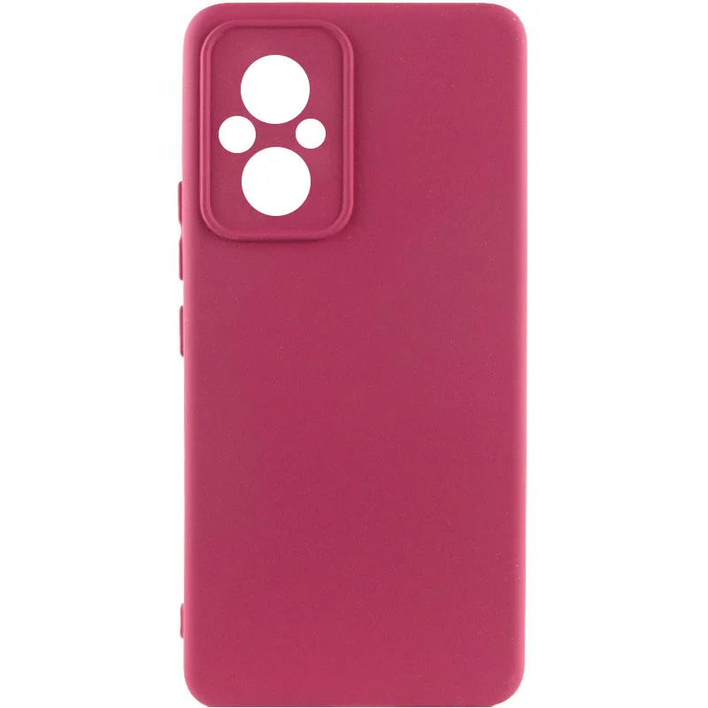 Чохол Silicone Cover Lakshmi Full Camera (A) для Xiaomi Redmi Note 11/Poco M5 (Бордовий/Maroon)