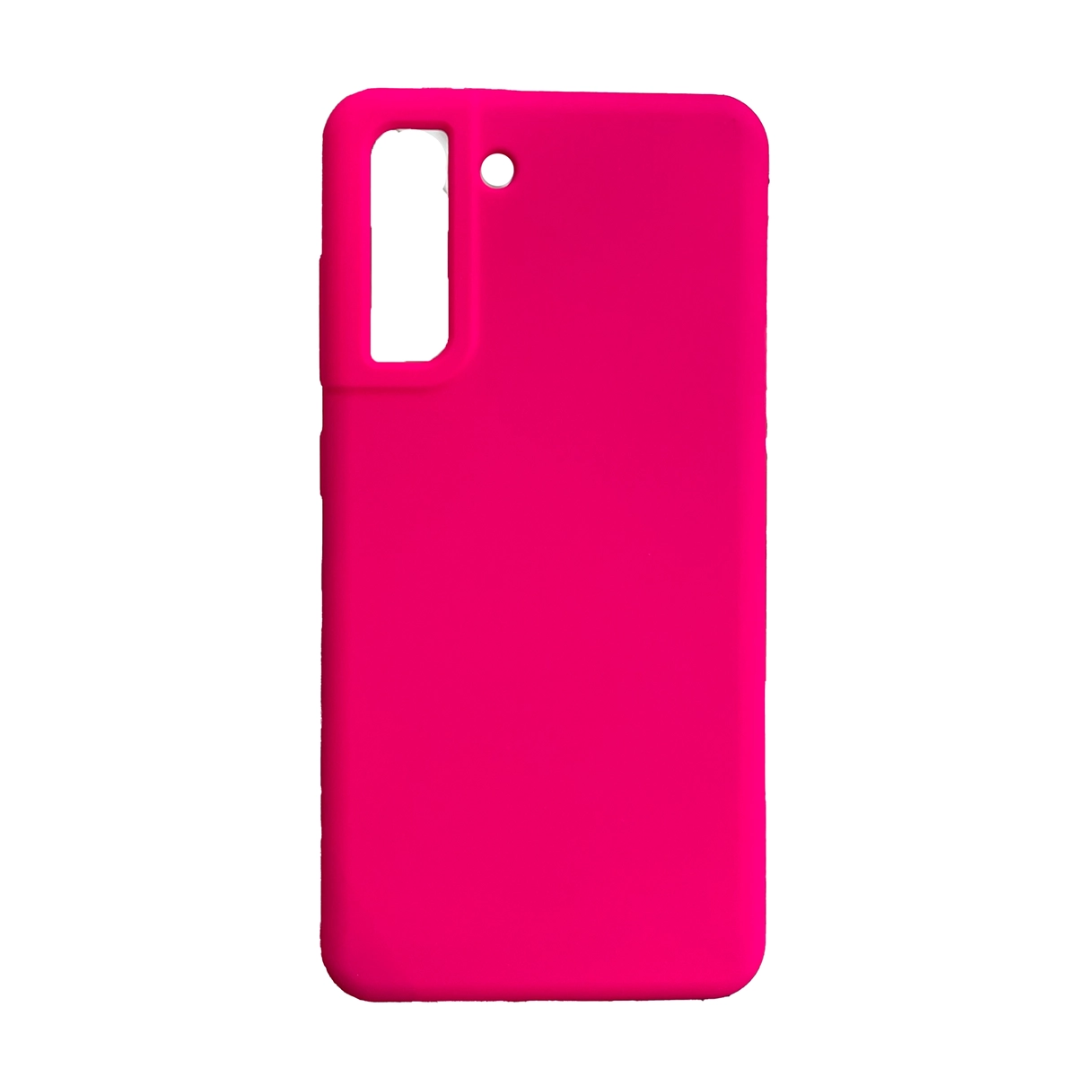 Чохол Silicone Cover Lakshmi Full Camera (AAA) для Samsung S21 FE (Рожевий/Barbie Pink)