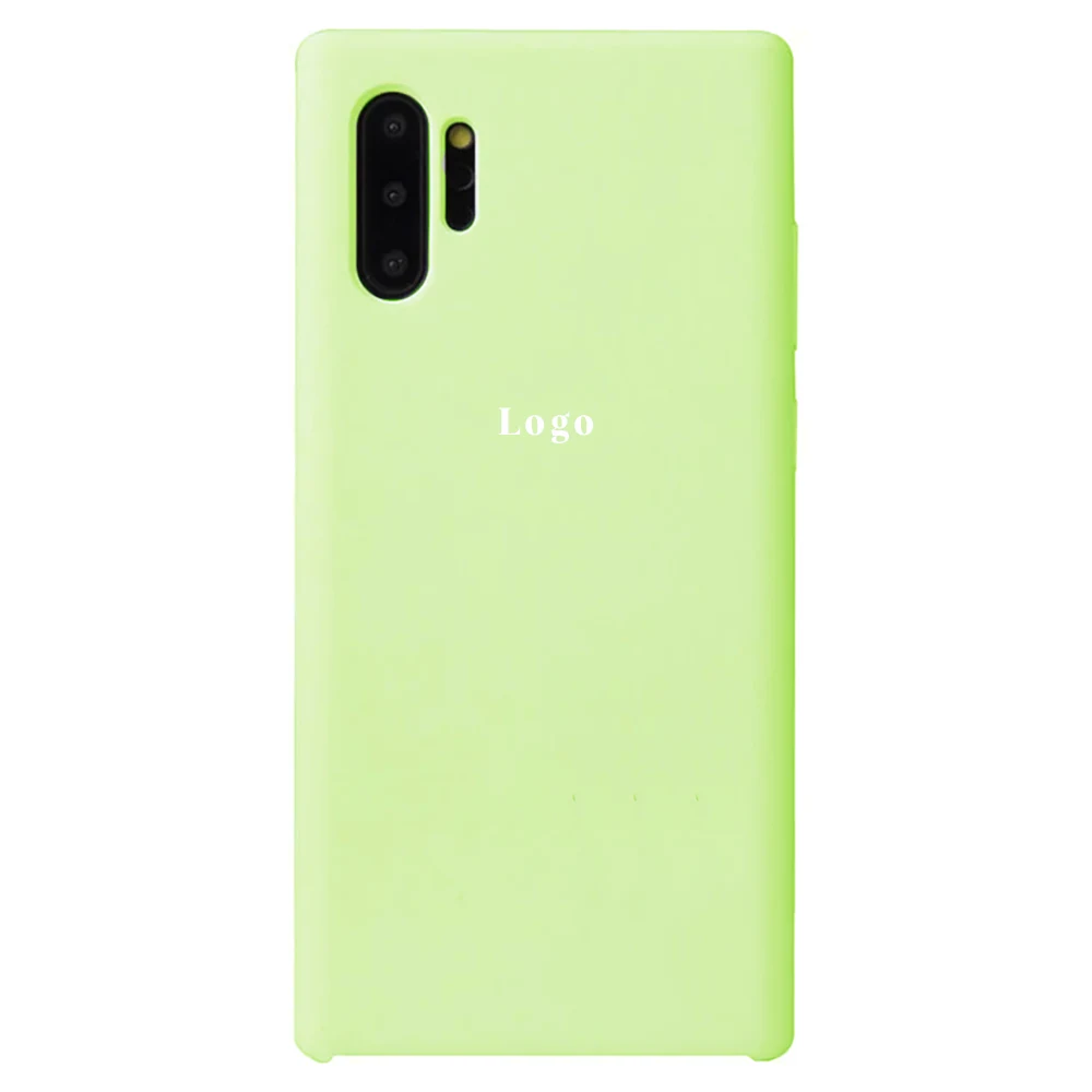 Чохол Silicone Case для Samsung Note 10 Plus - Light Green