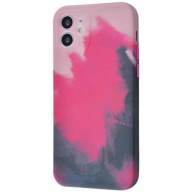 Чохол WAVE Watercolor Case (TPU) iPhone 11 (рожевий/чорний)