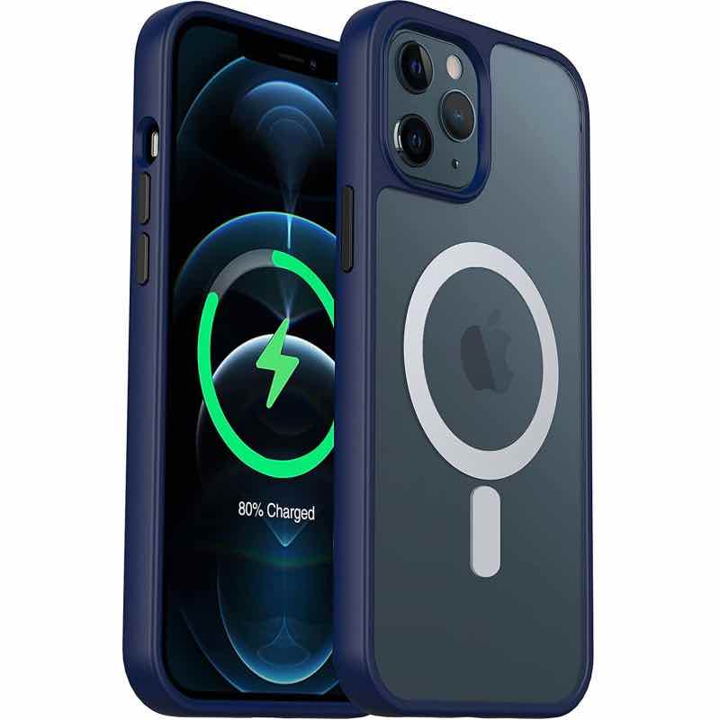 Чохол Shadow Matte Case MagSafe (PC+TPU) для iPhone 12 Pro Max - Dark Blue