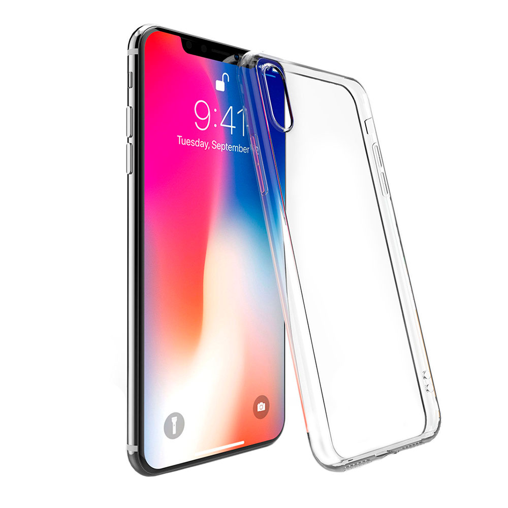 Чохол Case Tempered Glass with TPU Edge iPhone Xs Max Transperent Clear