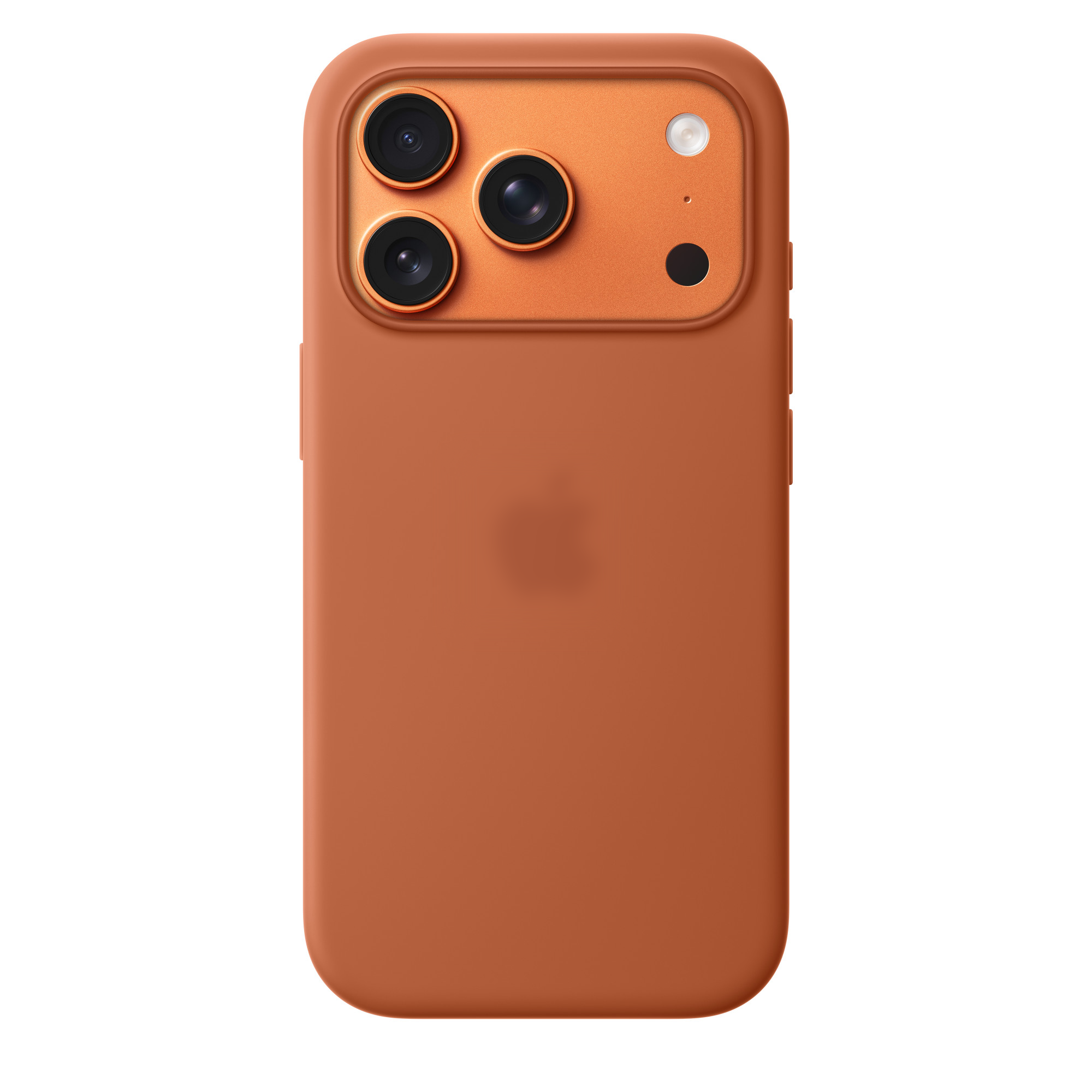 Чохол Silicone Case with Button, Animation & MagSafe iPhone 17 Pro, Terra Cotta (OEM)